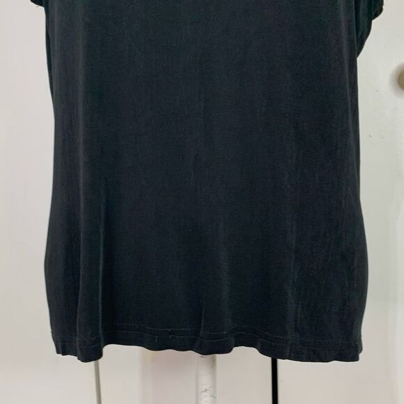 Womens Black Tank Top Size 1X Liquid Knit Mde in Heaven - Picture 6 of 9
